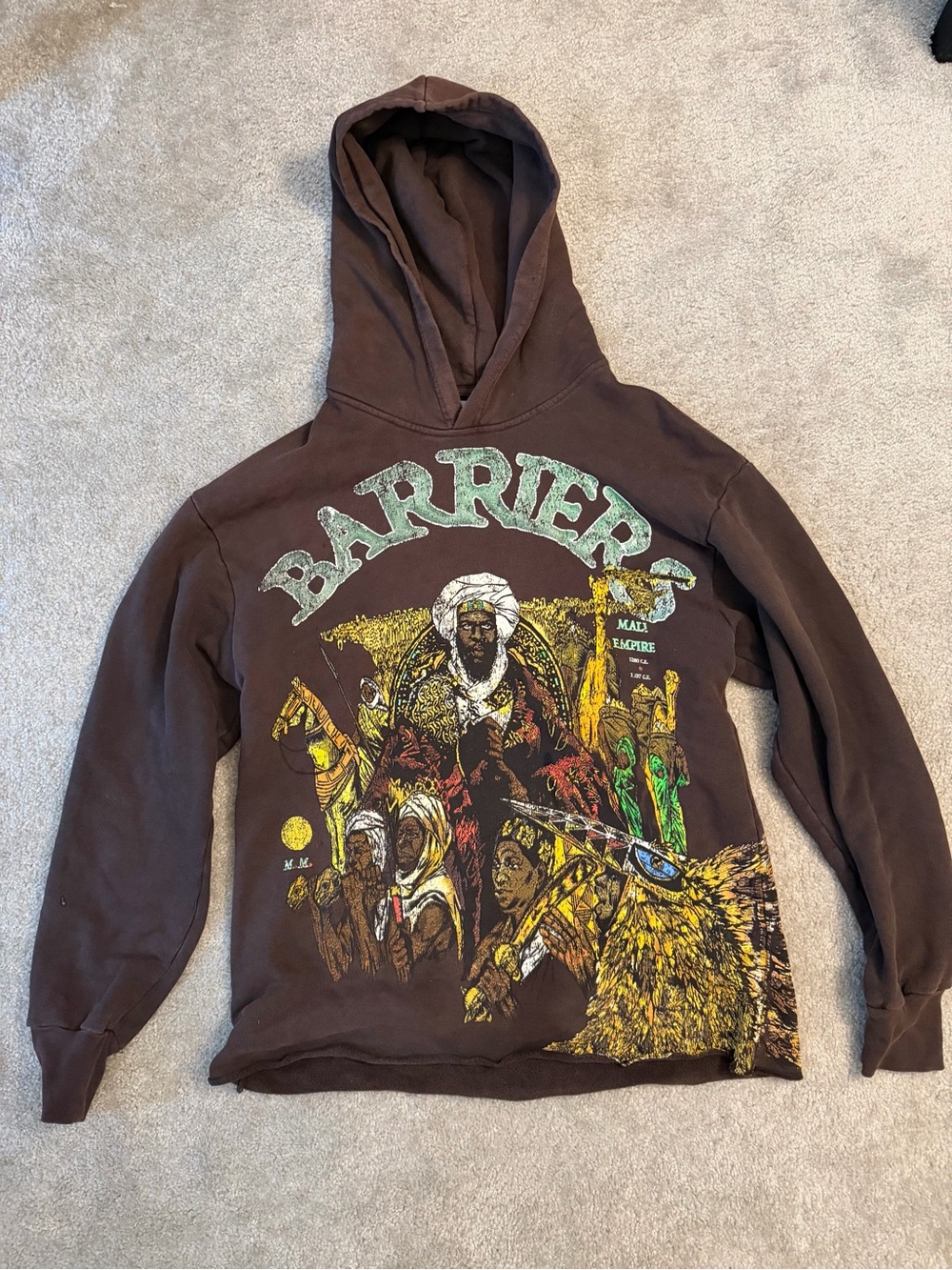 Men’s Barriers Mansa Musa Hoodie sz Large